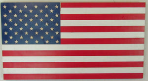 Classic Wooden American Flag