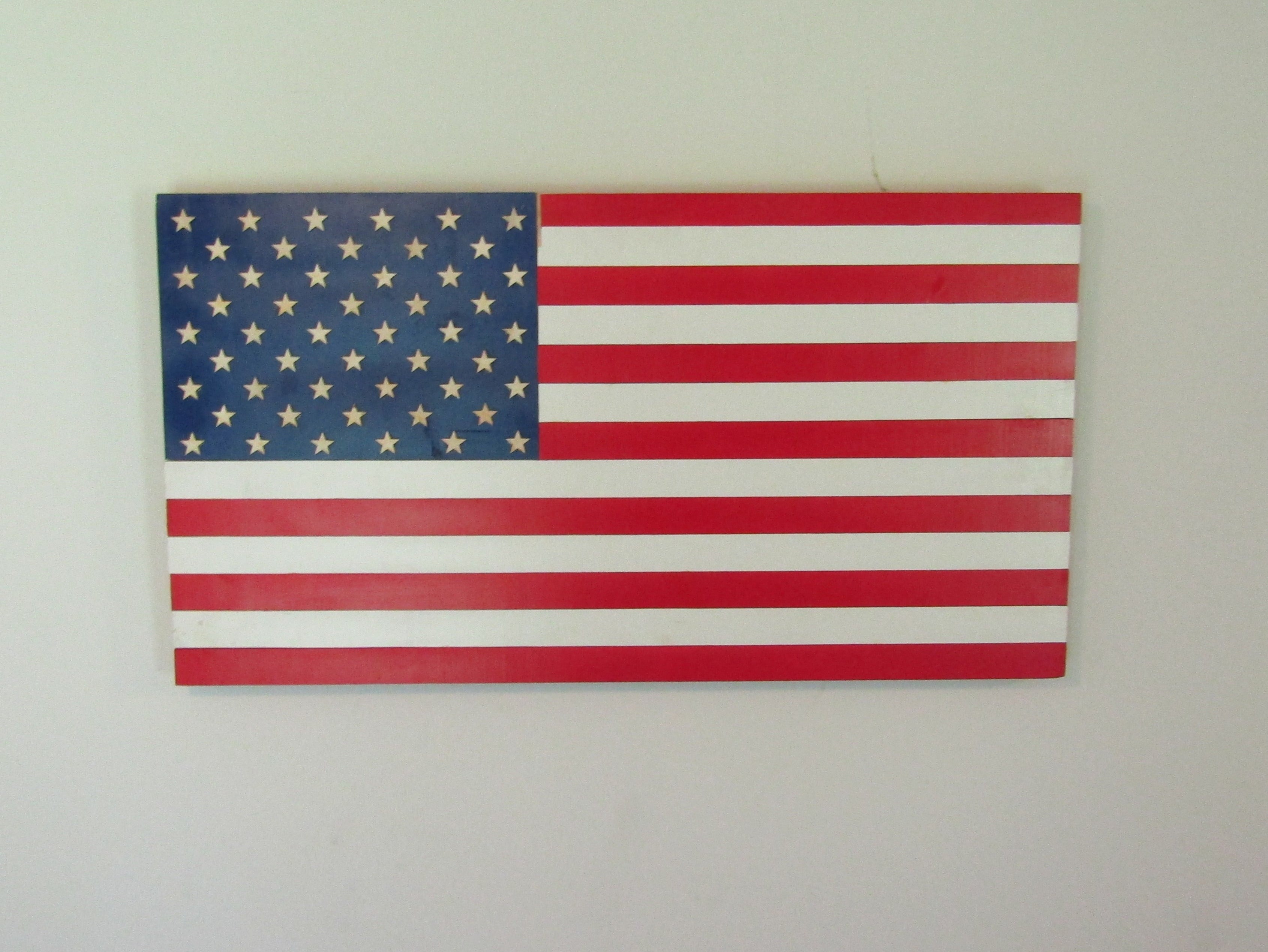 Classic Wooden American Flag