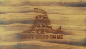 Stained Gadsden Micro Flag