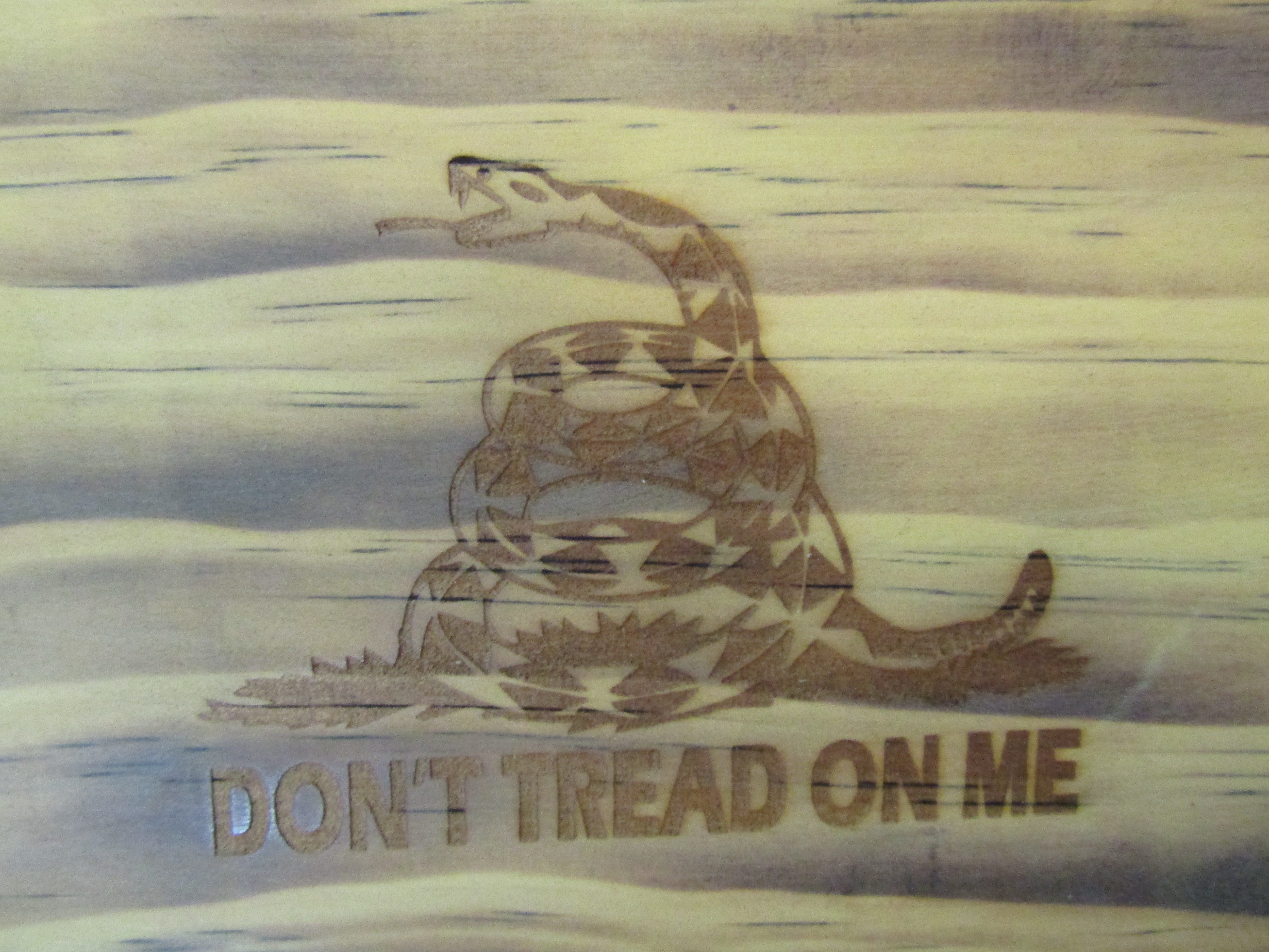 Stained Gadsden Micro Flag