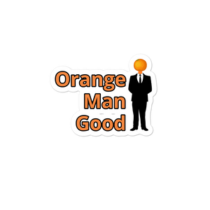 Orange Man Good Sticker Right