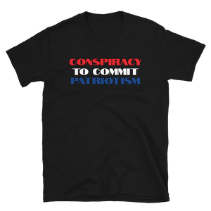 Patriot Conspiracy Tee w/blue patriotism