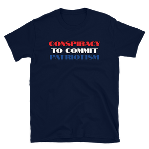 Patriot Conspiracy Tee w/blue patriotism