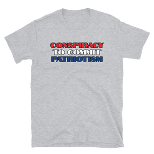 Patriot Conspiracy Tee w/blue patriotism