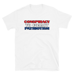 Patriot Conspiracy Tee w/blue patriotism